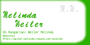 melinda weiler business card